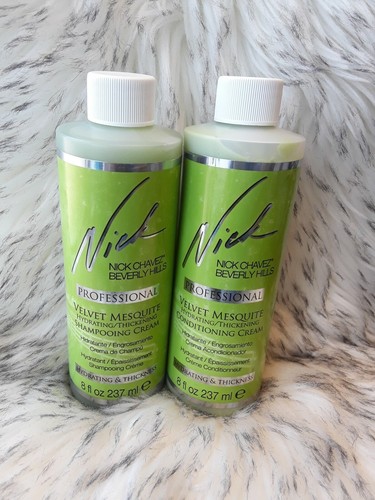 NICK CHAVEZ VELVET MESQUITE Shampooing & Conditioning Cream 8oz each sealed