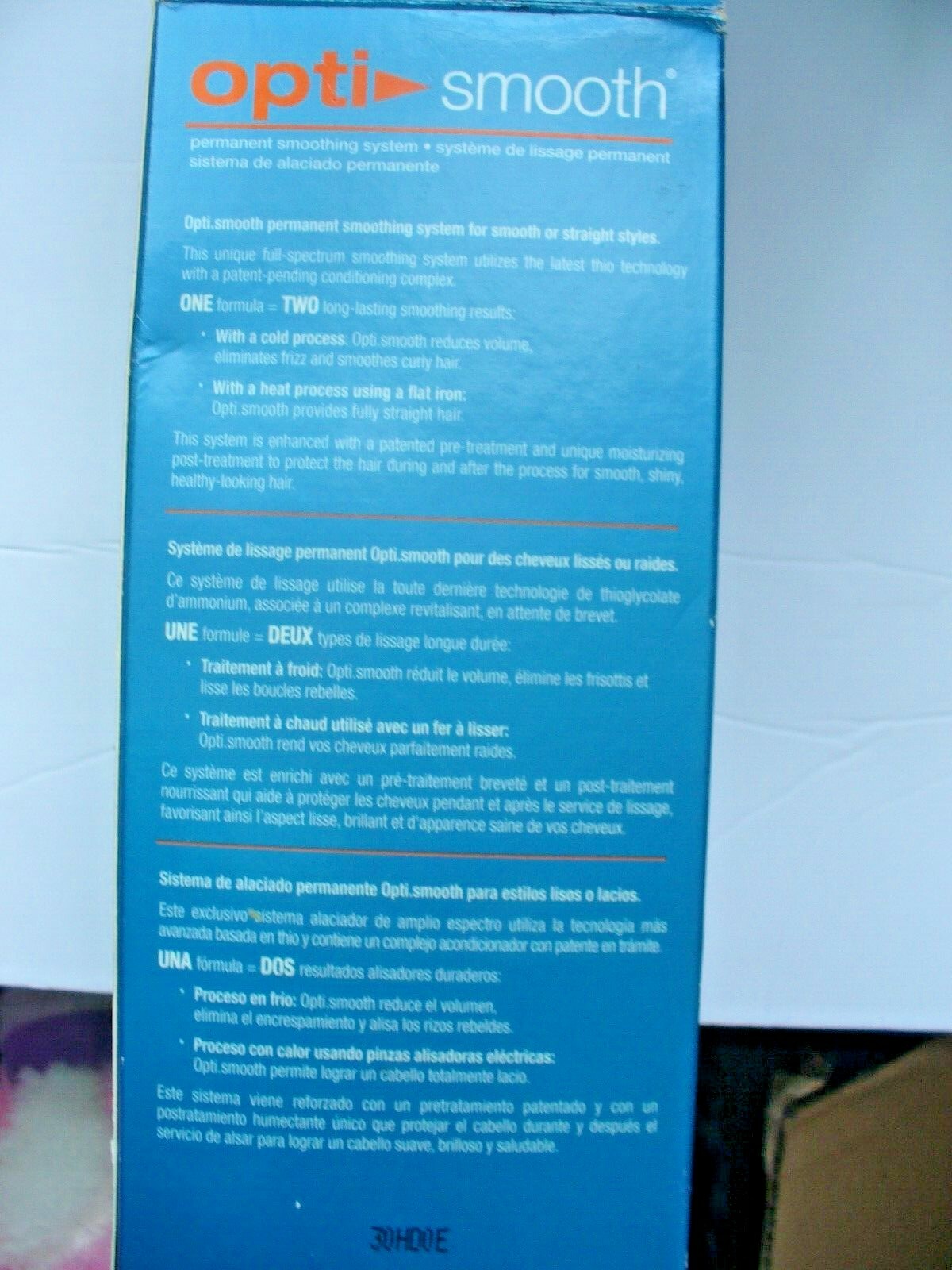 Matrix Opti Smooth Permanent Smoothing System For Sensitized Hair - New In Box