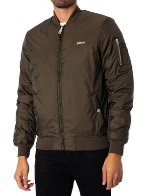 

Мужская куртка Schott Indiana, зеленая, Зеленый, INDIANA-JACKET