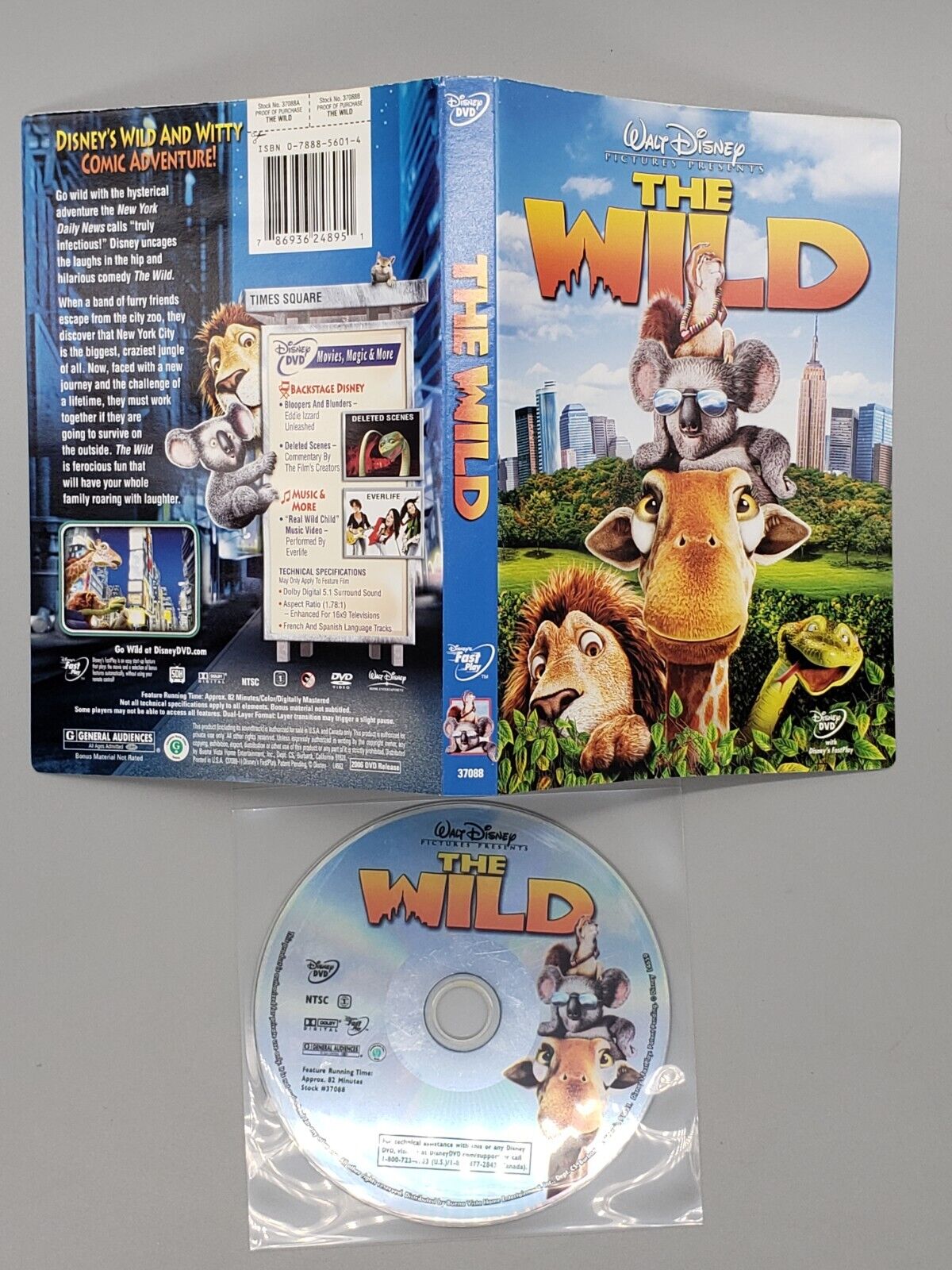 The Wild (DVD, 2006) No Case No Tracking 786936248951| eBay