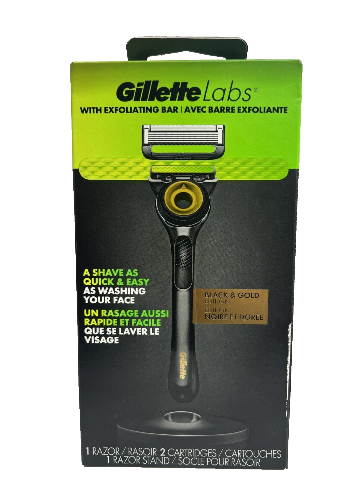 新品合計8個】Gillette Labs 通常3個BLACK & GOLD5個 新品合計8