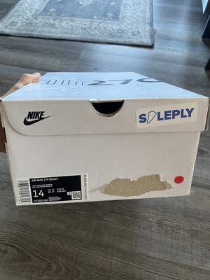 SHOE BOX ONLY NIKE AIR MAX 270 REACT Wolf Grey Just JDI CT2203-002 Men Sz 14 BOX