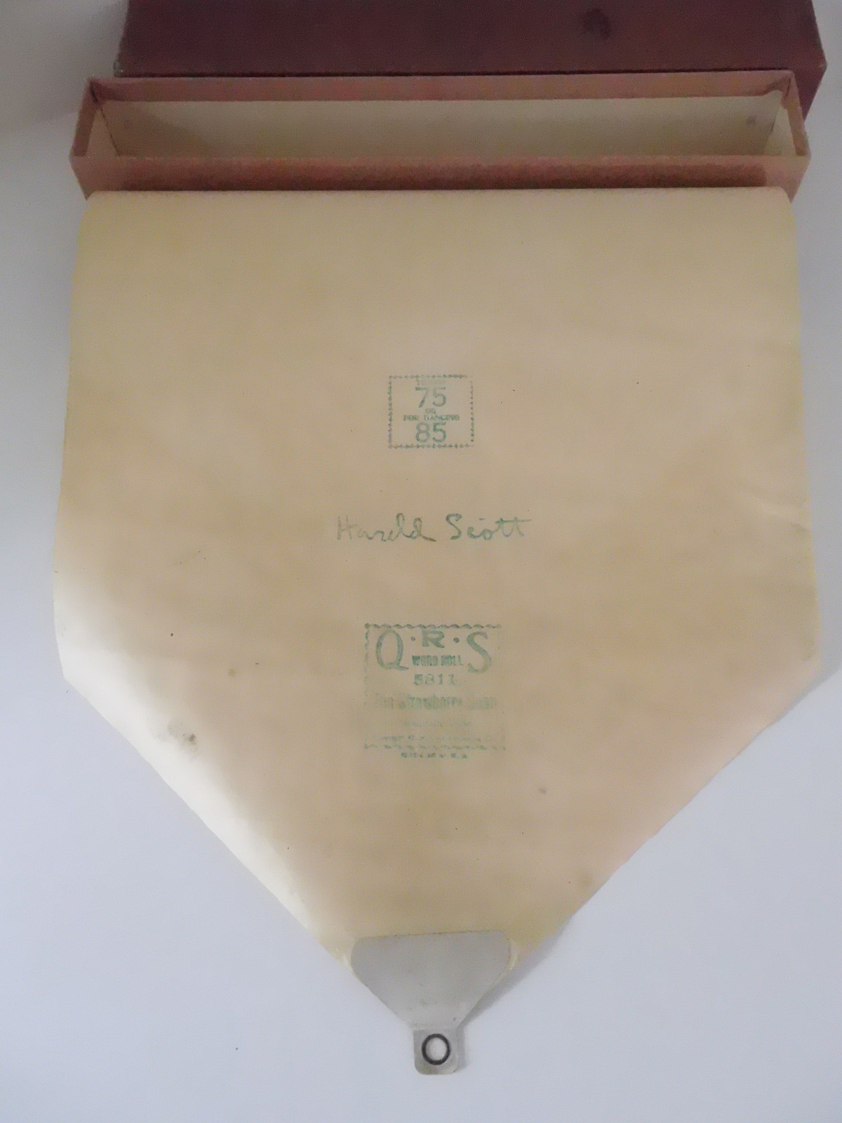 THE STRAWBERRY  ROAN -QRS Player Piano Word Roll  5811 - SMALL MARGIN REPAIRS