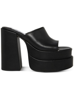 

STEVE MADDEN Женские черные босоножки на платформе 2-1/2 дюйма на каблуке Cagey, 9 м, Черный, CAGE03S1