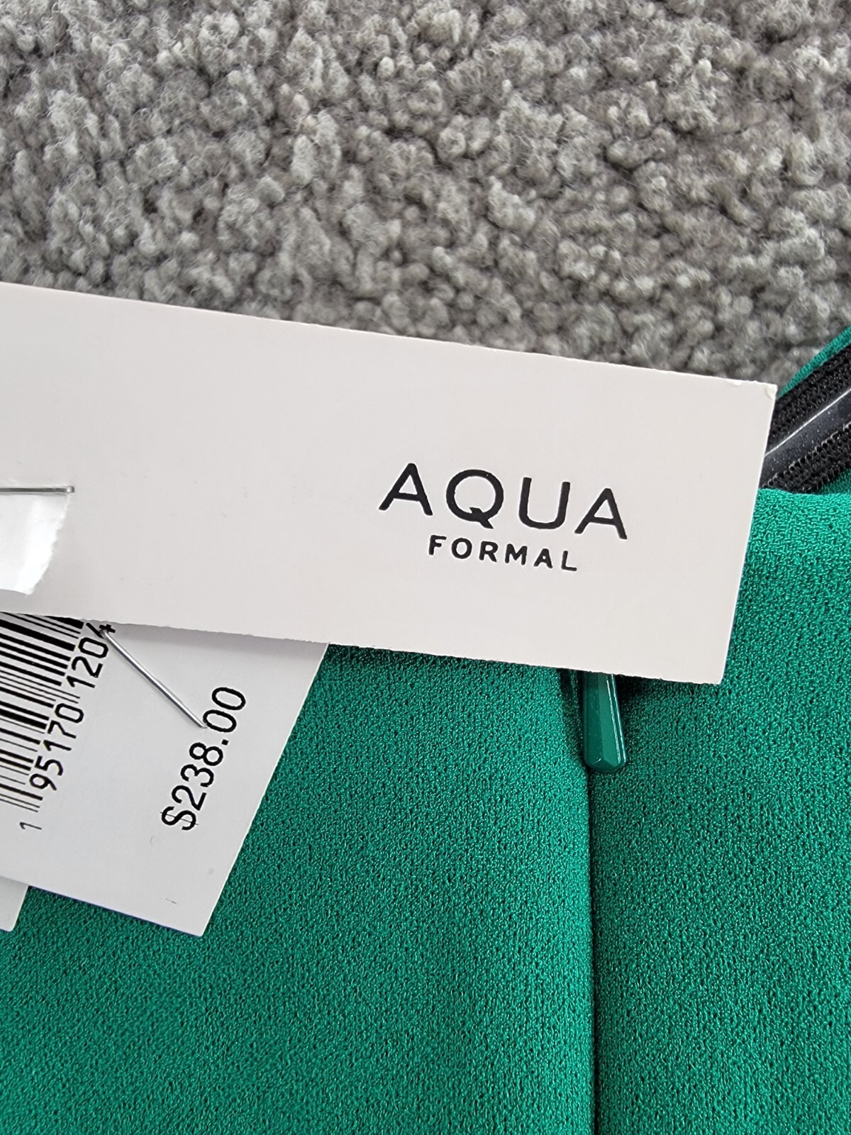 AQUA Strapless Knee-Length Cocktail Dress Women's 4 Green Sweetheart Neck - Picture 14 of 15