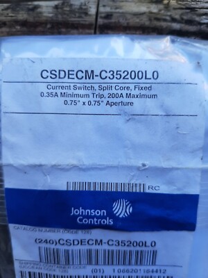 Johnson Control CSDECM-C35200L0 Current Switch, Split Core