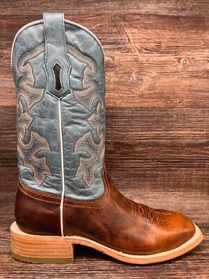 Pre-owned Corral A4262 Mens Square Toe Western Boot By  In Multicolor