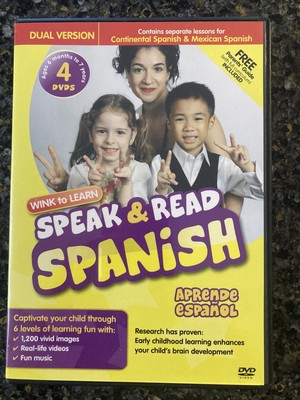 Learning Spanish : Speak & Read Spanish, 4 DVD s by Wink to Learn.