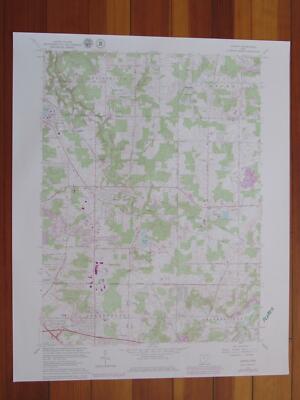 Aurora Ohio 1979 Original Vintage USGS Topo Map