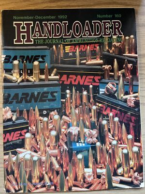 HANDLOADER AMMUNITION RELOADING JOURNAL  -  NOV - DEC 1992
