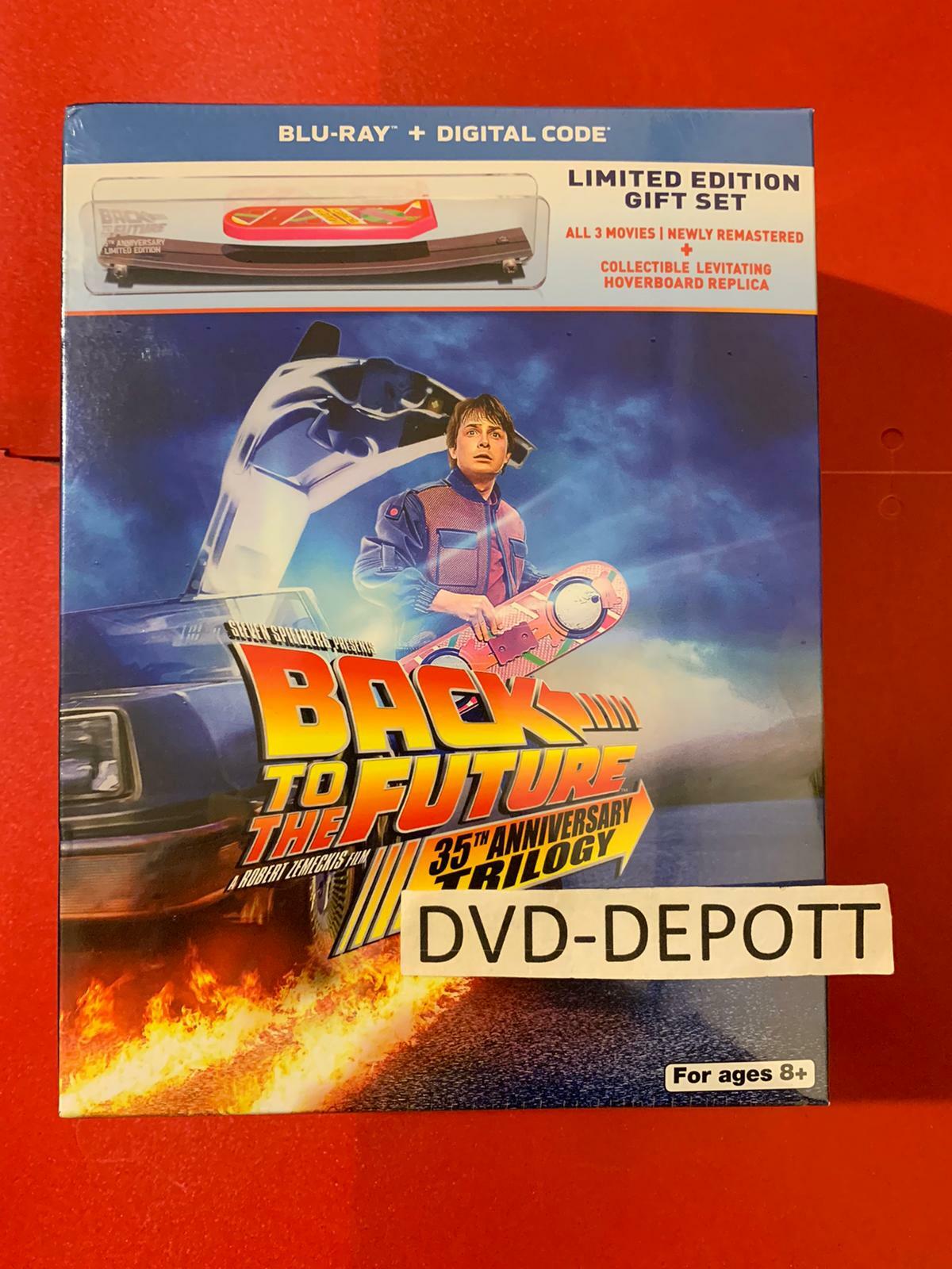 Back To the Future 35th Anniversary Trilogy Blu Ray Target Exclusive Hoverboard