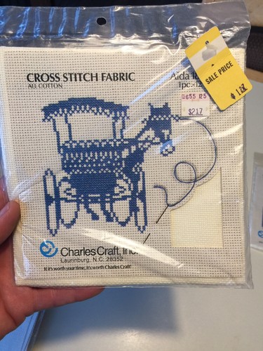 5  Packages 18 Count Aida Fabric All 12