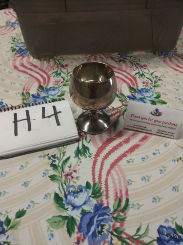 Vintage Valero Silverplated Goblet made in Spain H4