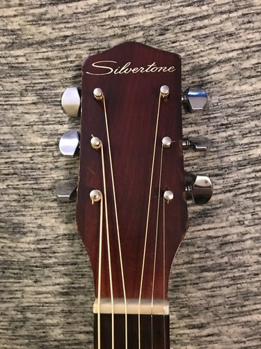 Vintage Silvertone Acoustic Guitar Plays Great!