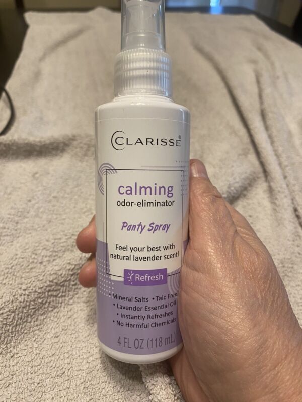 Clarisse Calming Odor-Eliminator, Panty Spray,4 fl.oz (Talc FREE)