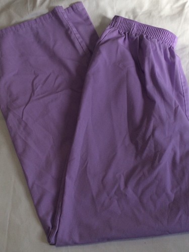 Lot Of 6 Scrub Tops -Scrub Coats 1 Pair Scrub Pants Sz. M Patterns Pink Black