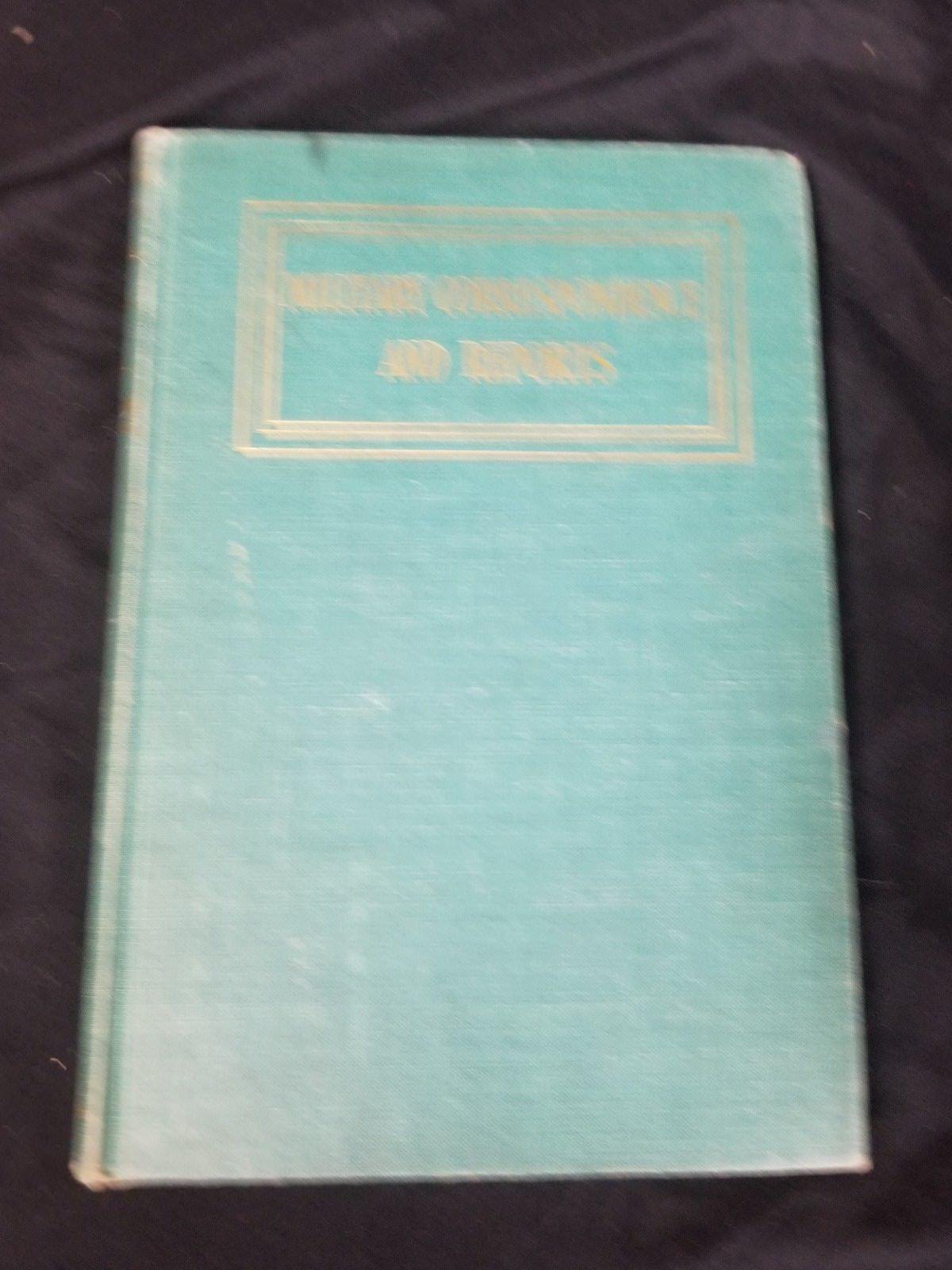 Military Correspondence and Reports First Edition by A.C. Howell 1943