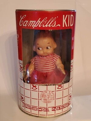 Campbells 1998 Vintage Campbell's Kid Junior Series Piggy Bank 7.5 Inches Tall 