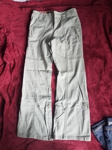 lot of 2 girls/junior size L 10 (1) green pants by Grane (1) jeggings size10/12