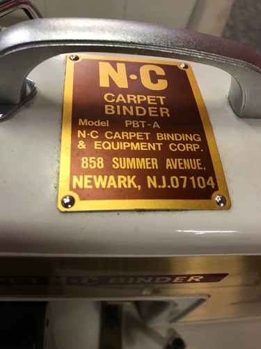 NC Carpet Binder Twin Puller Portable Binder With Case -  Model PBT-A