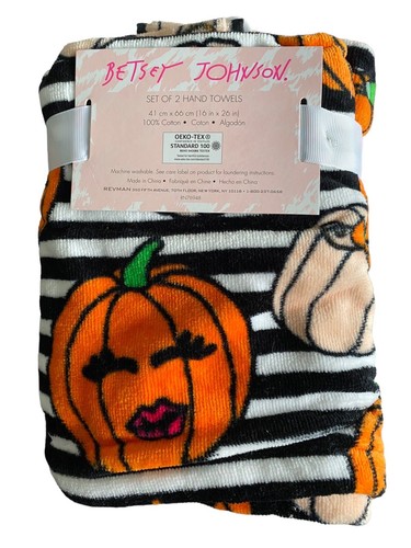 Fall Halloween Set Of 2 100% Cotton