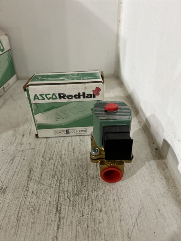 ASCO Red Hat Solenoid Valve SC8210G095, 3/4" NPT, 120V Watertight Coil (SP156)