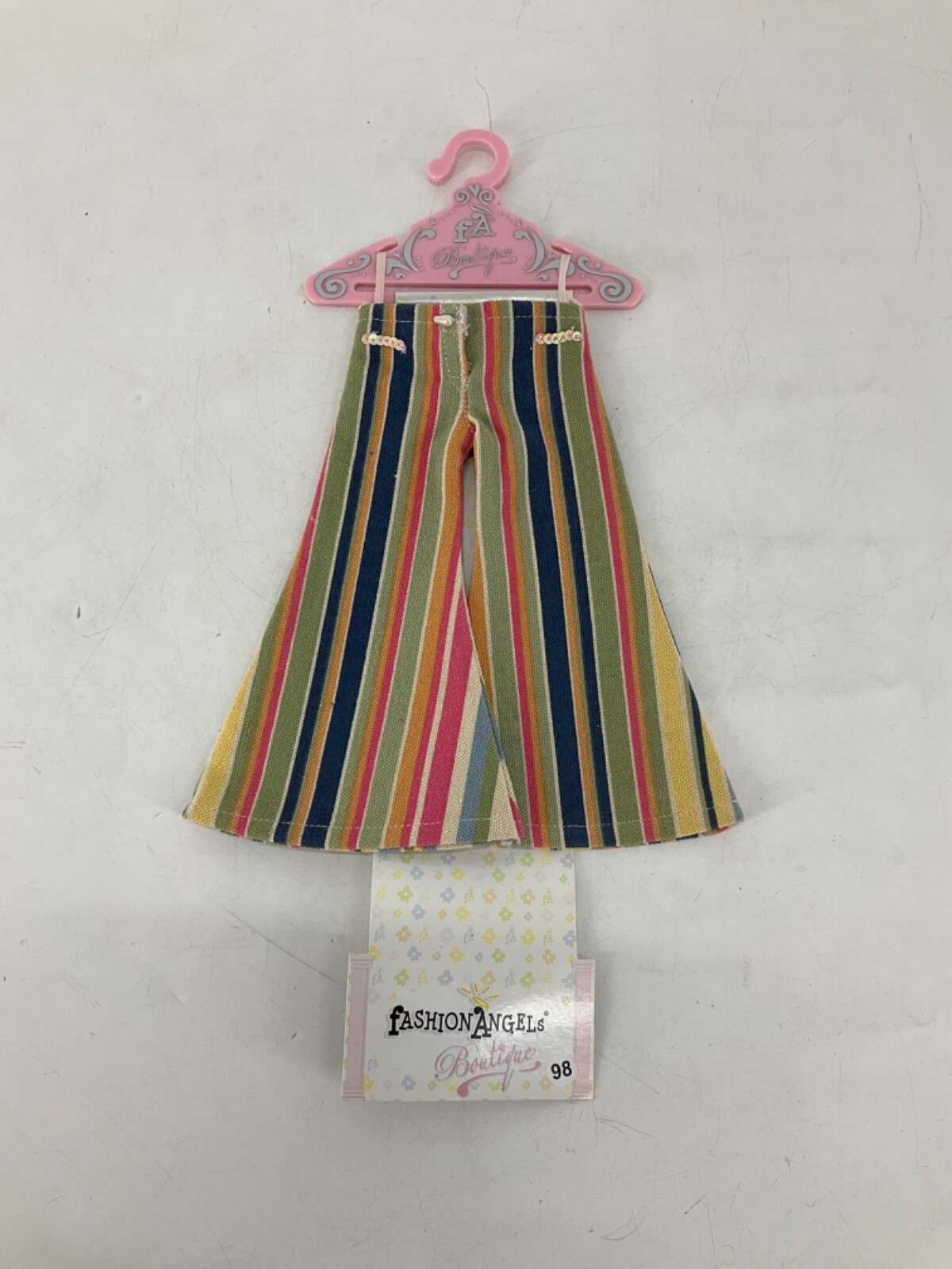 RARE Vintage 2005 Fashion Angels Boutique Doll Clothes Hippie Stripe Flare Pants