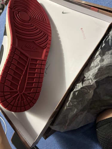 JORDAN SIZE 12 - AIR JORDAN 1 RETRO OG HIGH BLACK TOE REIMAGINED