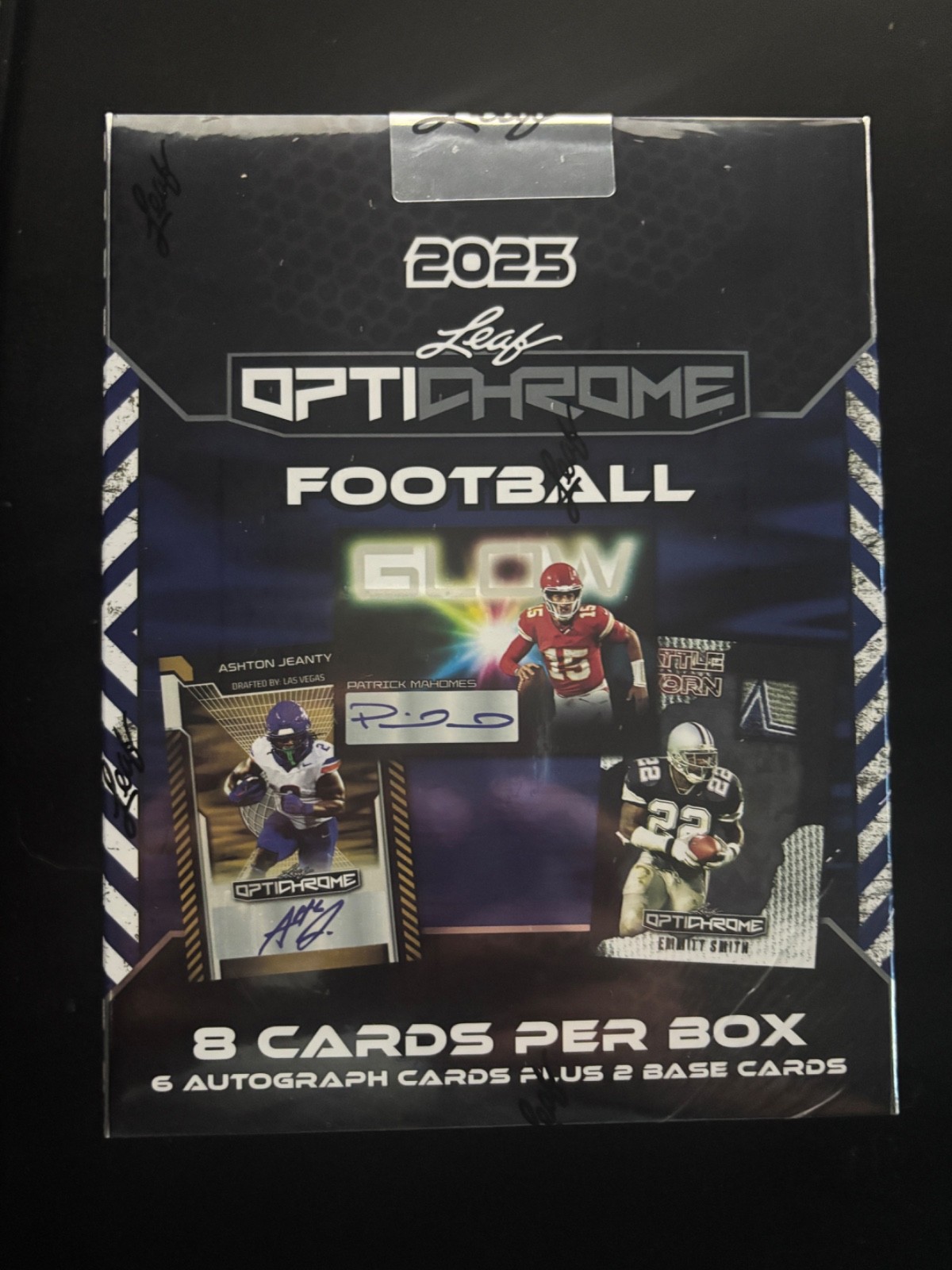 2025 Leaf Optichrome Football Factory Sealed Hobby Box 6 Auto Autograph Per Box