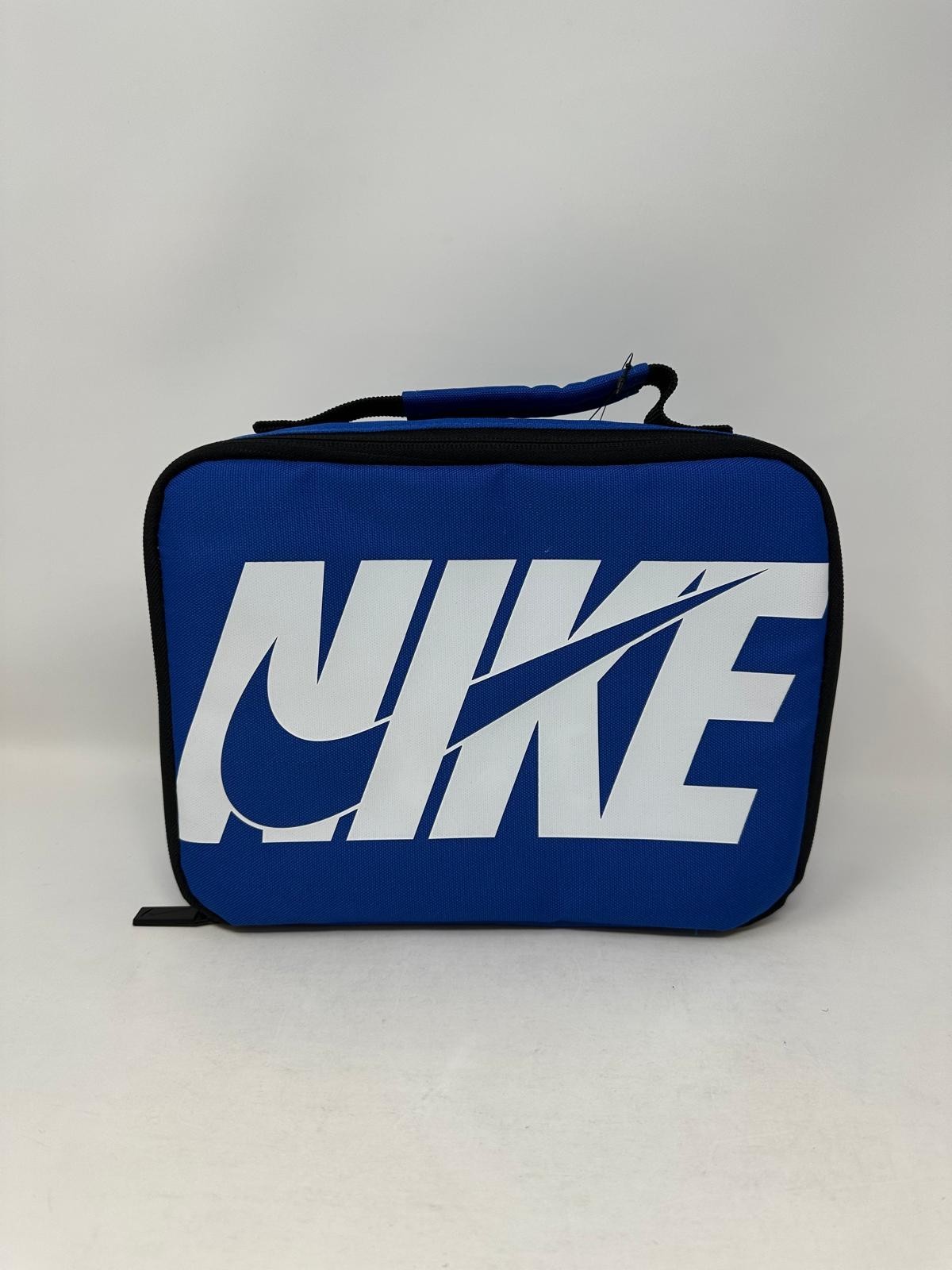 Nike Swoosh Logo Graphic Insulated Hard Shell Lunch Box Bag - Blue