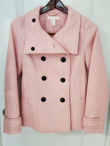 未使用　FIDELITY WOMENS SHORT 4B PEACOAT M Pea Coat Womens 16 Black FIDELITY OUTERWEAR Wool Peacoat