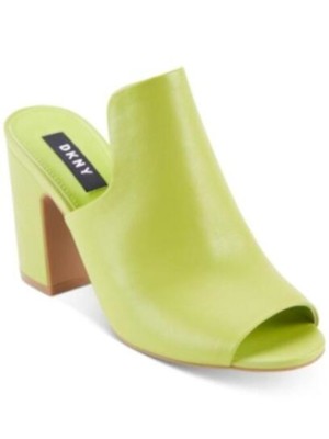 

Женские туфли-мюли без шнуровки на блочном каблуке с открытым носком DKNY Green Logo Hester, Зеленый, K1098417