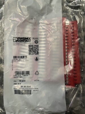 *10 pack* Phoenix Contact FBS 20-5, 30 30 22 5-Plug-in Ten Pin Bridge