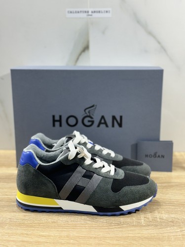スニーカー HOGAN BLUE SNEAKERS Hogan H383 Sneaker Mann Retro Running Blau Hogan Luxury Mann