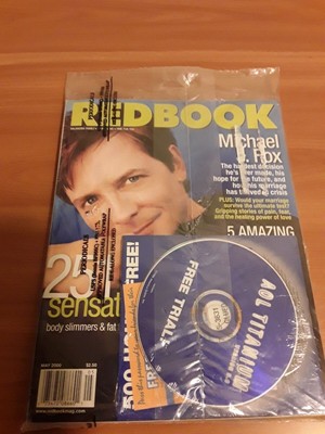 Redbook Magazine May 2000 Issue Michael J. Fox Cover (Sealed w/ AOL Free Trial)
