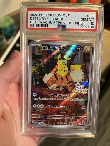 PSA 10 Pokemon Card Detective Pikachu 098/SV-P Nintendo PSA 10 Pokemon Card Detective Pikachu 098/SV-P Nintendo