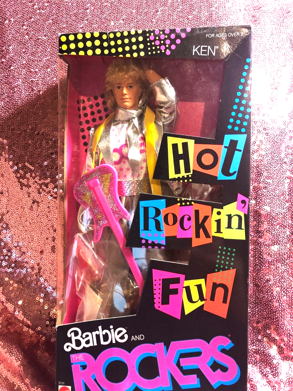 1986 Vintage Hot Rockin' Fun Ken Mattel # 3131 In Box Never Played
