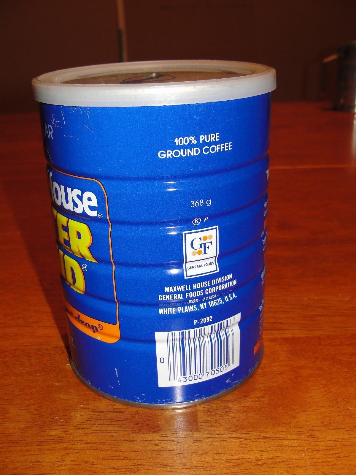 Vintage Lot Maxwell House Master Blend Metal - Tin 13 oz Coffee Can W/ Lid