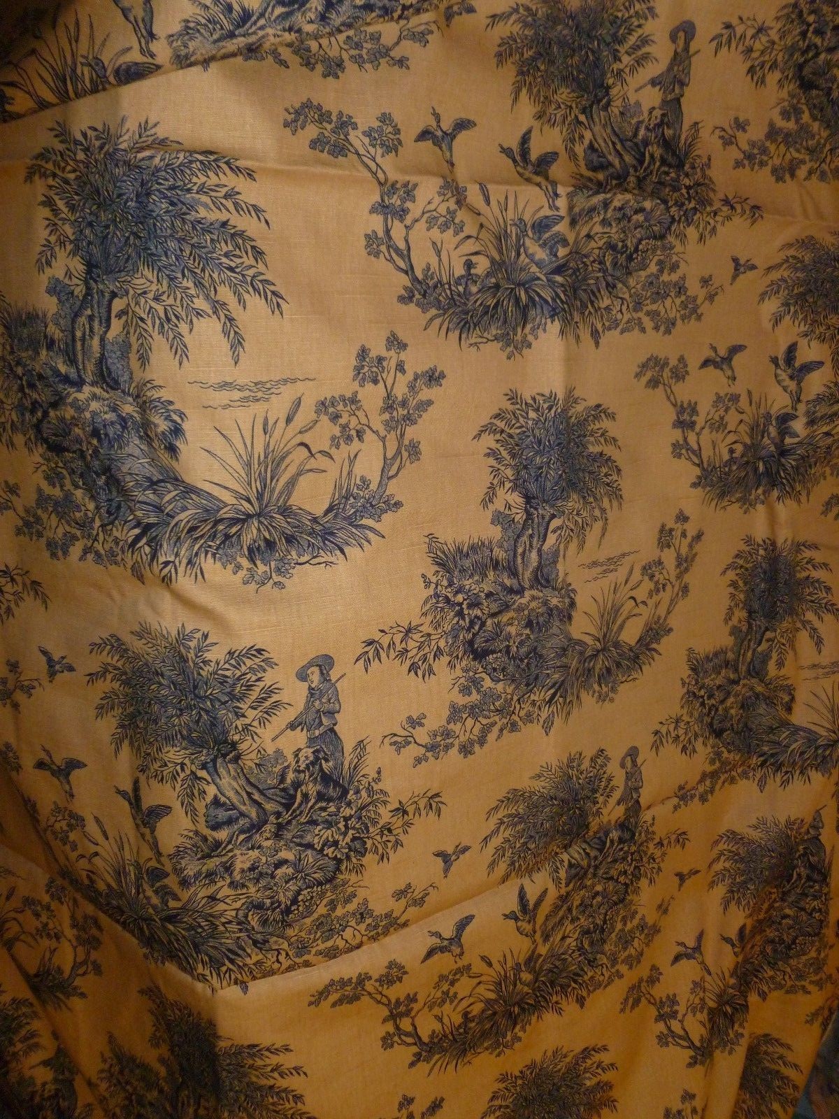 Vtg Schumacher Toile Fabric  