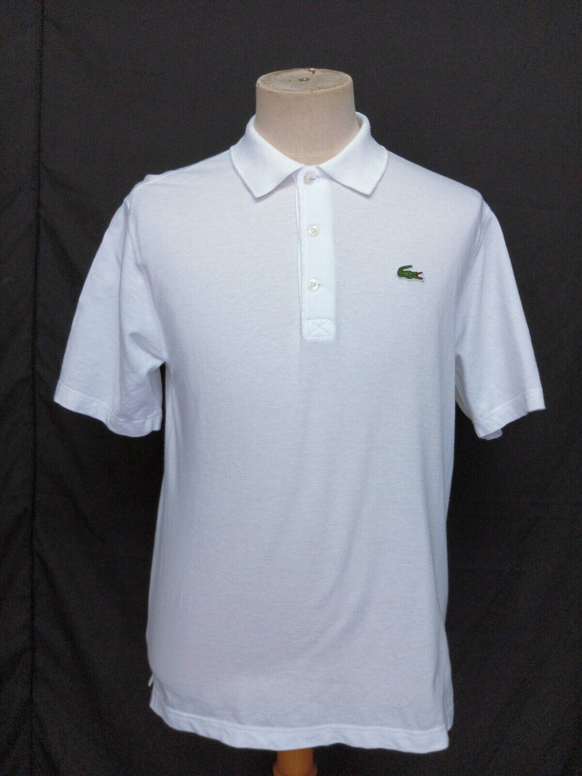 Mens lacoste top white polo shirt