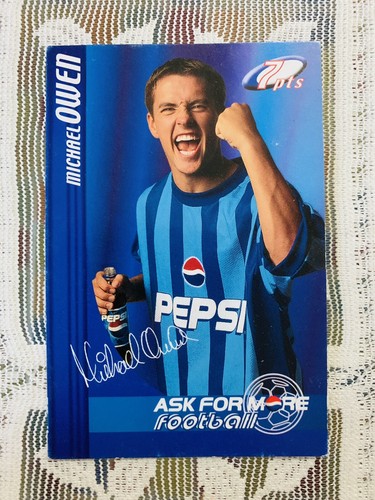 2000 Pepsi Ask For More Michael Owen collectible card. NM