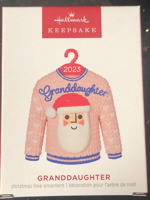 BRAND NEW 2023 HALLMARK GRANDDAUGHTER CHRISTMAS ORNAMENT - FREE SHIPPING