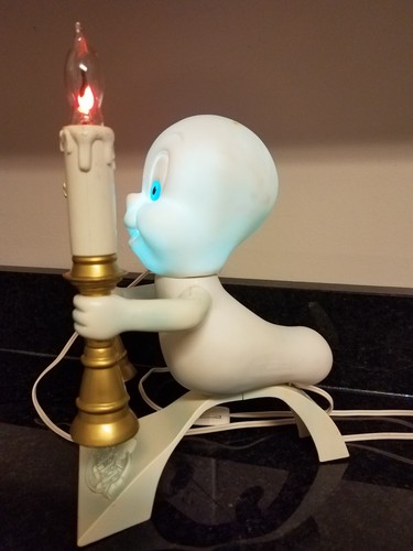 Vintage Trendmasters Candelabra Casper  Friendly Ghost Light 1996 Halloween