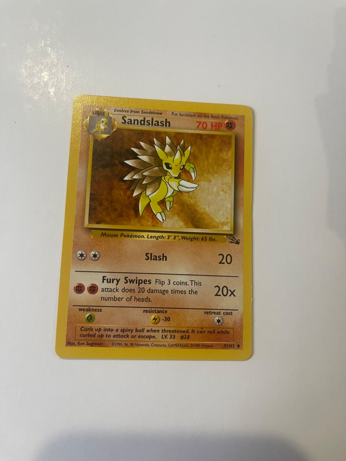 Pokémon TCG Sandslash Sandslash Uncommon Regular