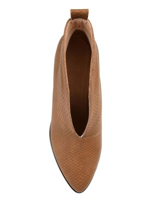 

JOURNEE COLLECTION Женские коричневые ботильоны без шнуровки Bellamy с V-образным вырезом, 9 м, Коричневый, BELLAMY-BOOTIE