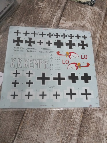 Roden 601 Fokker Dr.I German fighter-triplane WWI plastic model kit 1/32