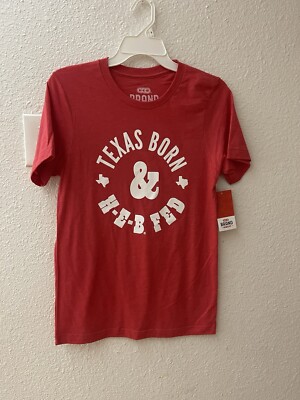 H-E-B Brand Shop Texas Born H-E-B Fed Adult T-Shirt - Heather Red Small