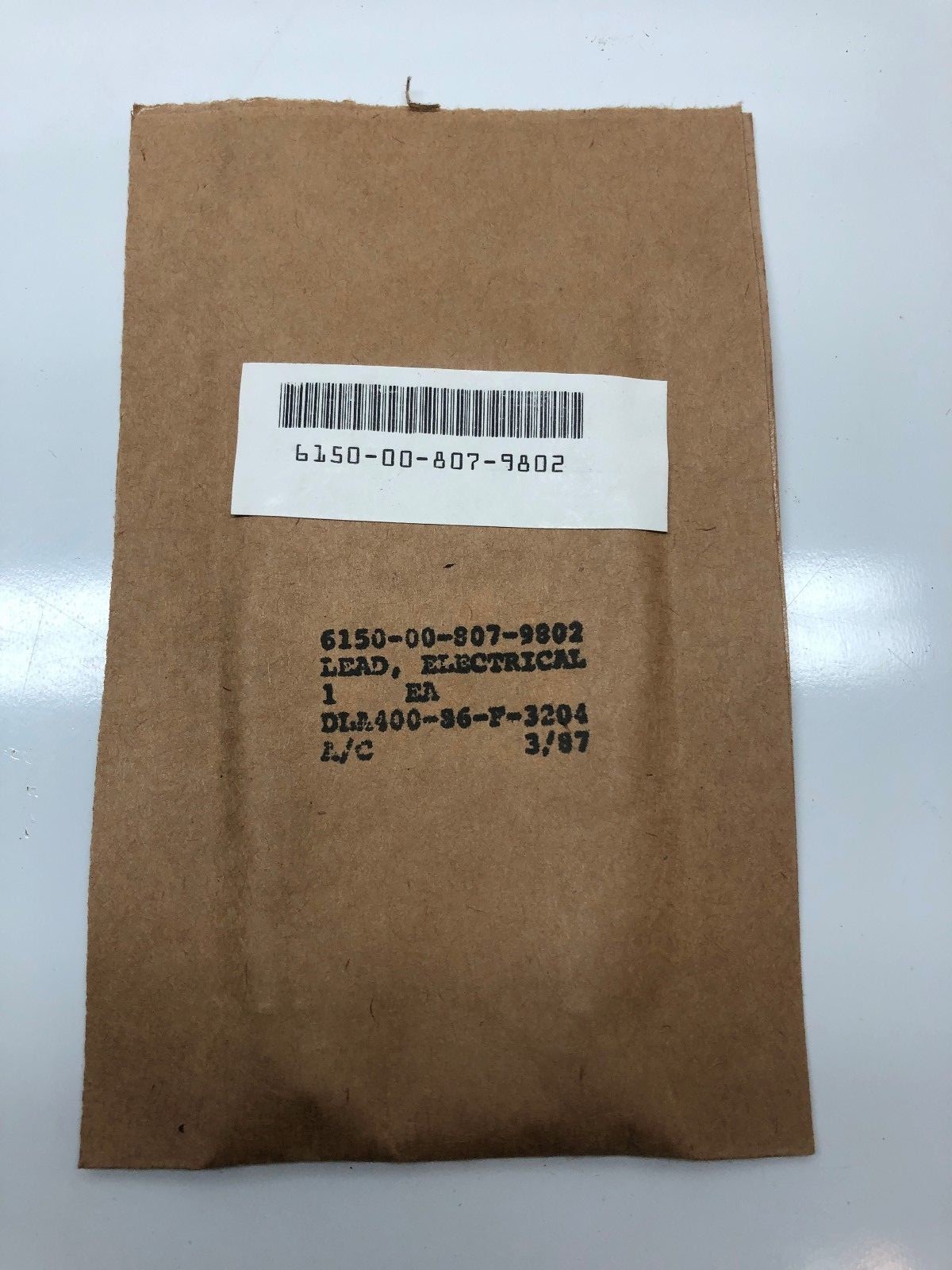 LOT OF 10 ELECTRICAL LEADS AWG10 ALUMINIUM BRAID MILITARY