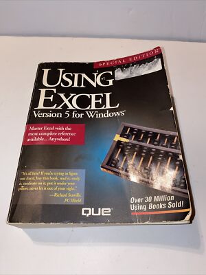 Using Excel Version 5 for Windows QUE Special Edition:- PRE-OWNED