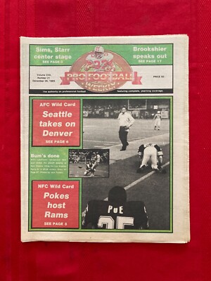 1983-1984 Pro Football Weekly NFL playoffs preview issue / No label / Rams